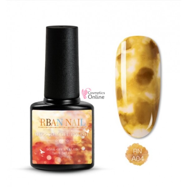 AQUA INK vopsea lichida de  7 ml RBAN NAIL Color Blooming Cod A04 Rustic